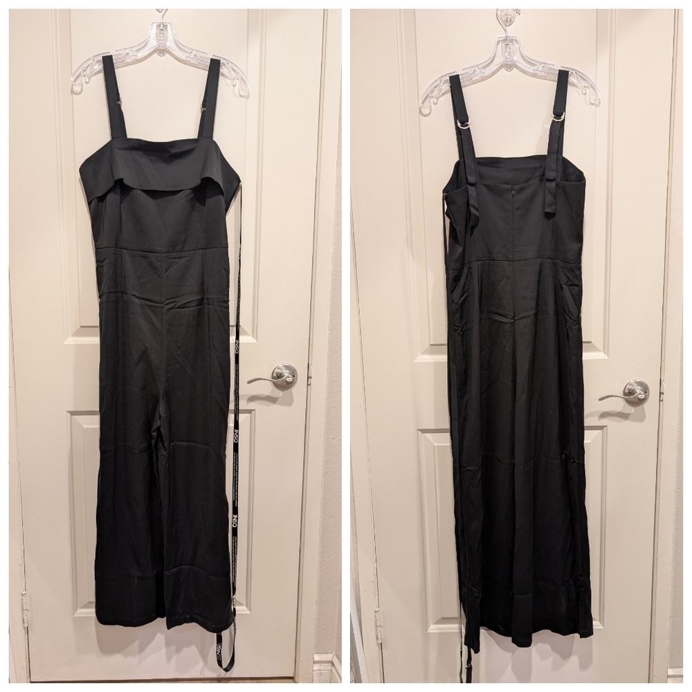 JNSQ Black Adjustable Strap Isabella Jumpsuit Size 6